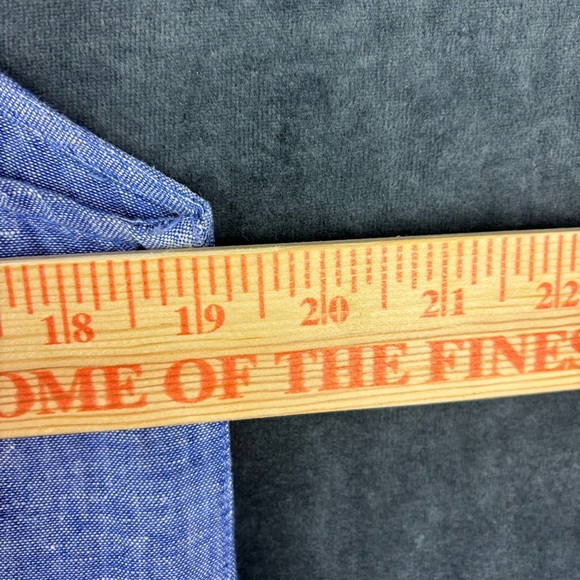 Sigrid Olsen 100% Linen Chambray-look Blue lightweight Sheath Dress Sz M - Picture 6 of 8